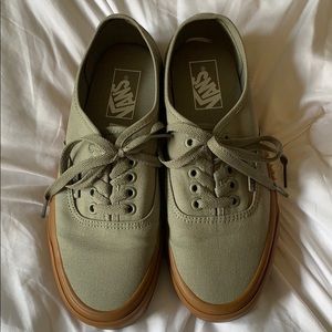 Vans size 8 army green